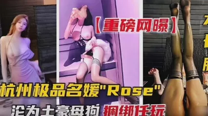 重磅流出杭州极品名媛-沦落成土豪的母狗,捆绑任玩